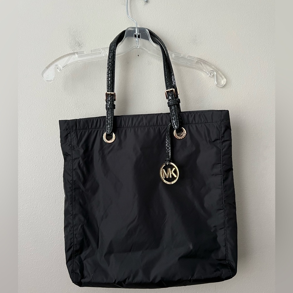 Michael Kors Black‎ Fabric Tote Bag